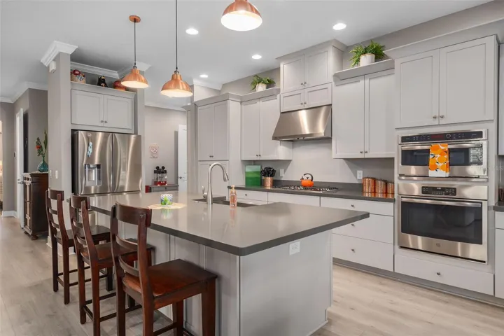 The Kitchen is the center of attention in the Santini