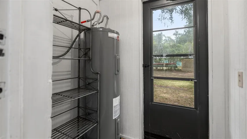 Enclosed Storage Area off the Kitchen