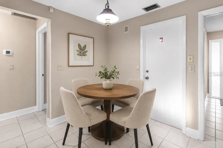 Virtually staged Breakfast Nook