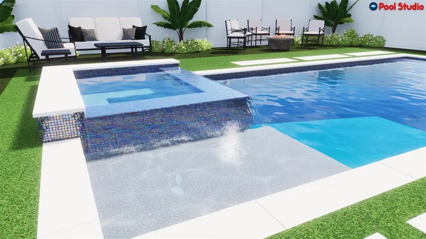 rendering with proposed pool