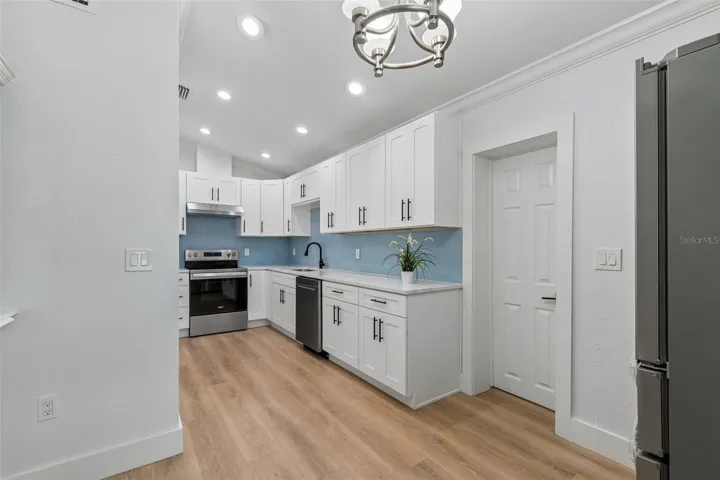 The remodeled kitchen