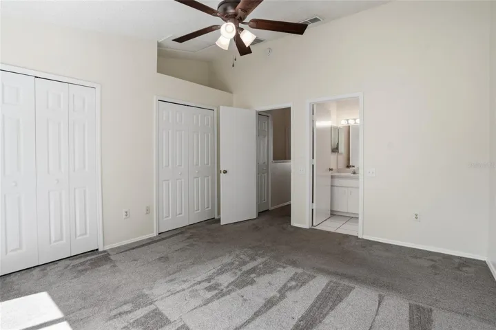 Primary Bedroom with dual closets