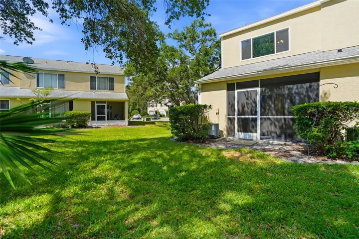 View of rear of townhome