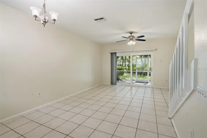 Dining and living room