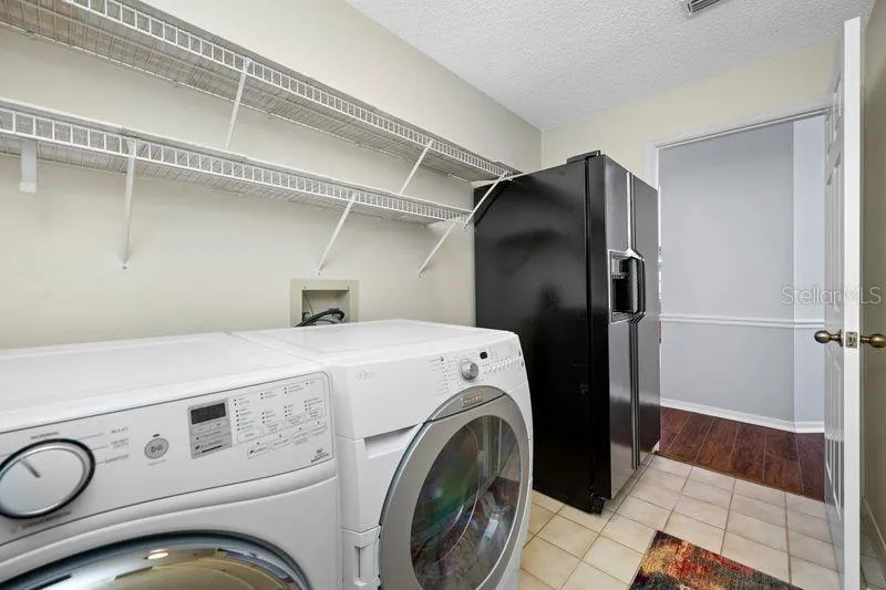 Inside Laundry Room  with 2nd Refrigerator