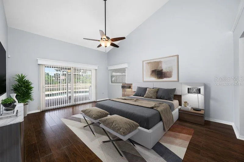 Virtually Staged Primary Bedroom