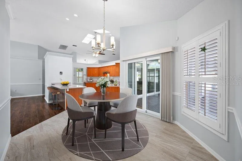 Virtually Staged Informal Dining Area