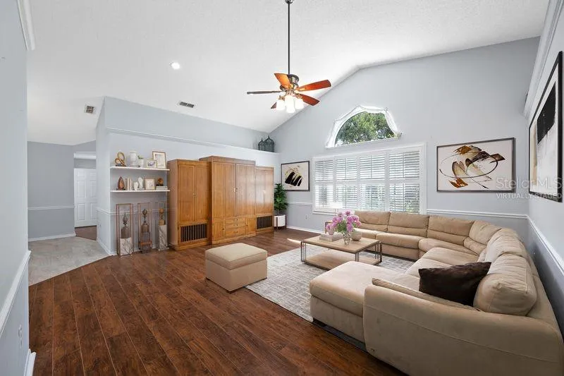 Virtually Staged Family Room
