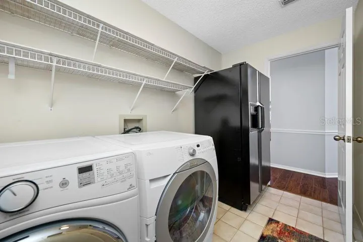 Inside Laundry Room  with 2nd Refrigerator