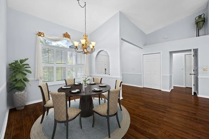 Virtually Staged Dining Room