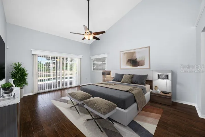 Virtually Staged Primary Bedroom