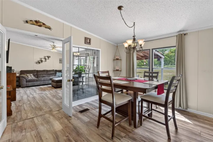 Formal dining room. Beautiful french doors!