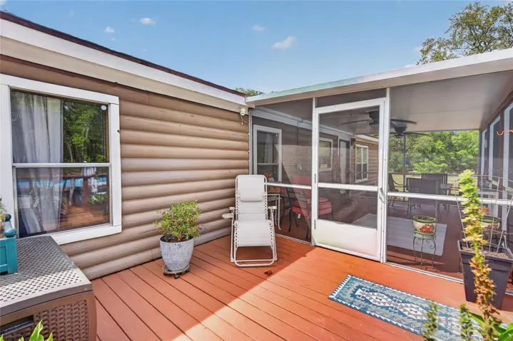 Rear porch