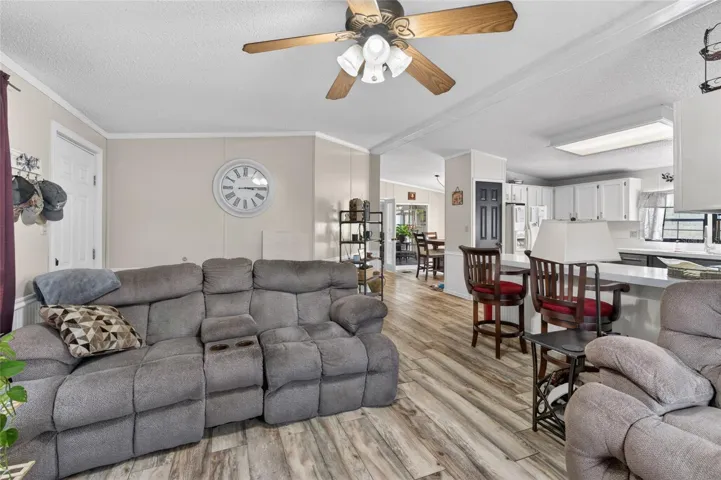 View from family room into formal dining