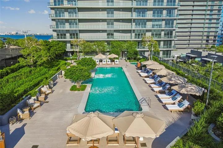 Rear facade aerial shot