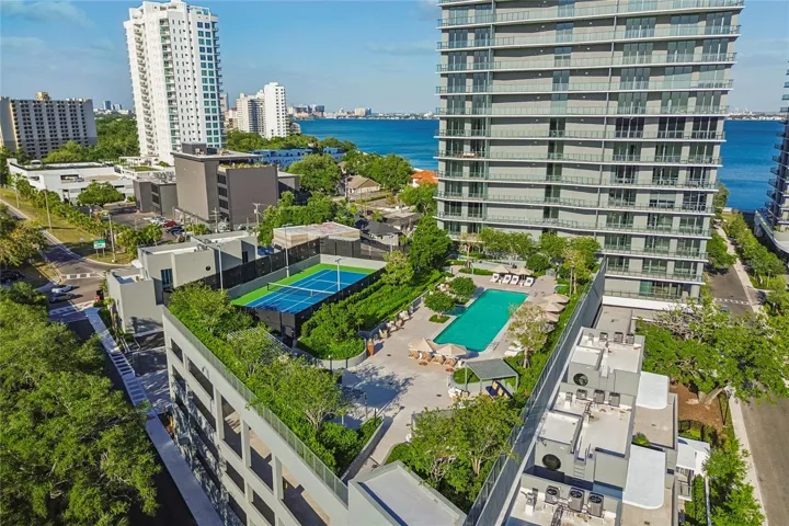 Rear facade aerial shot