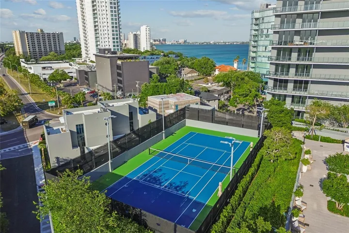 Rear facade aerial shot