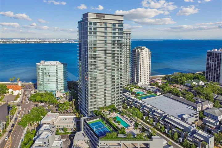 Rear facade aerial shot