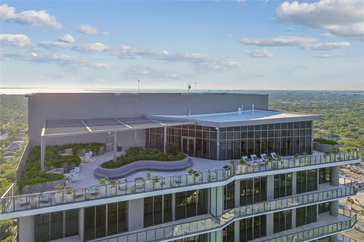 Rooftop aerial angle