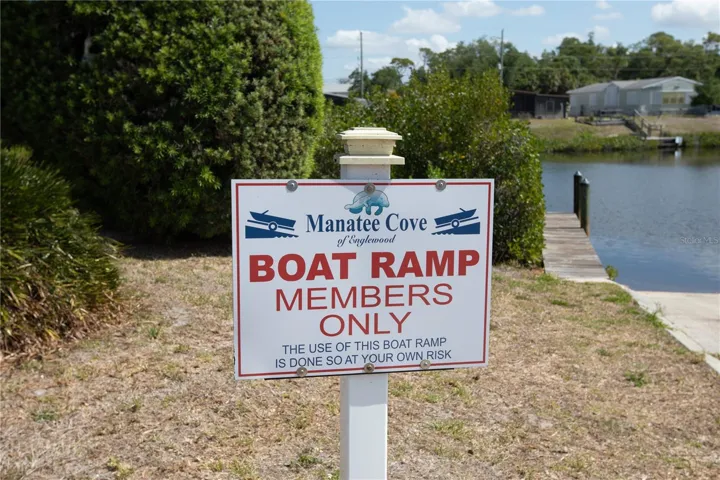 Boat ramp for members only