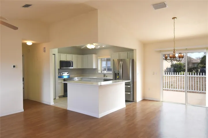 Kitchen View from the Living Room
