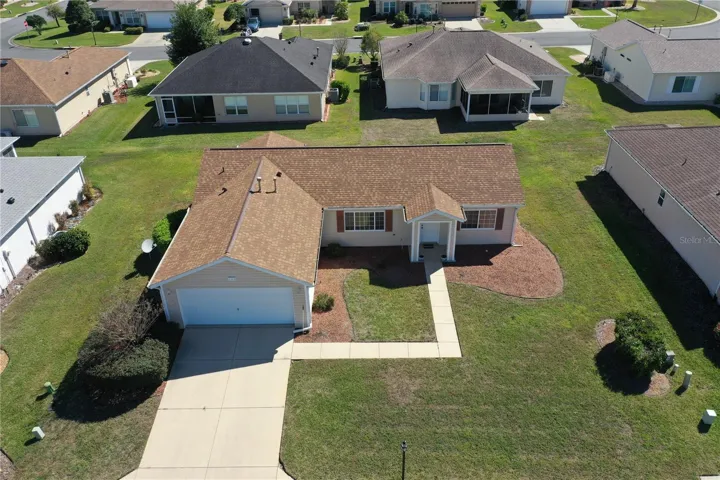 Aerial View of the Front of the Home