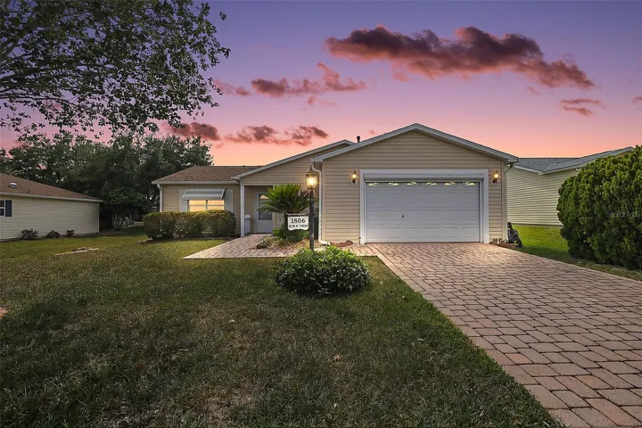 Twilight Front Elevation