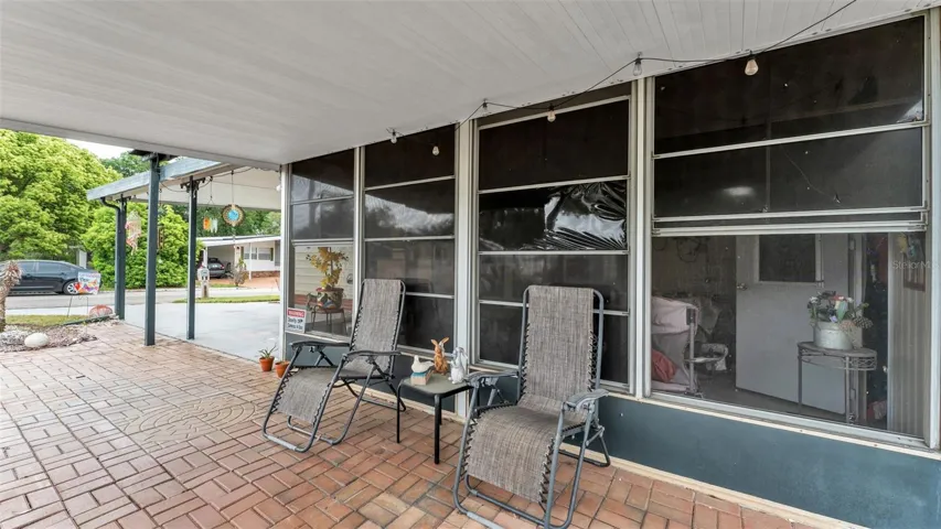 covered sitting area