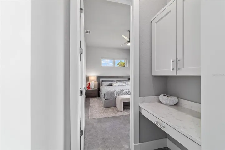 Hall desk and   2nd Bedroom w/ ensuite