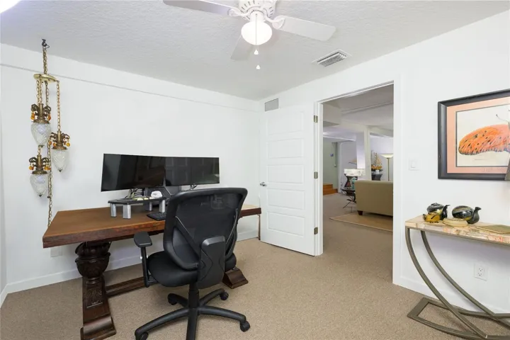 Lower level bedroom/office.