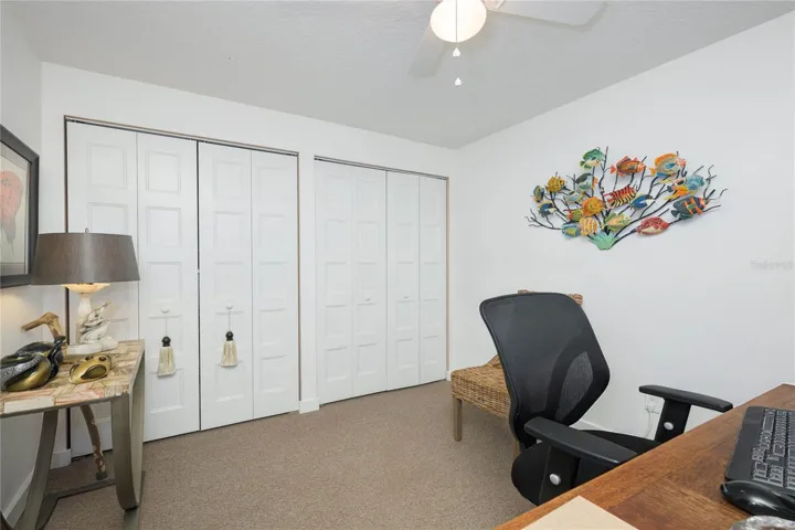 Lower level bedroom/office.