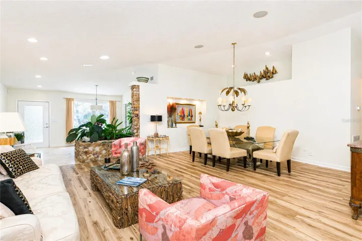 Formal living room and dining room.
