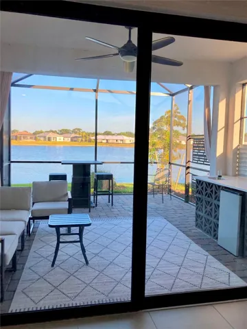 View of Screened Lanai and Lake
