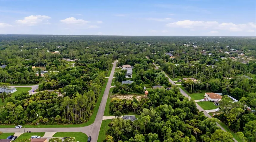 Extended aerial view of surrounding area