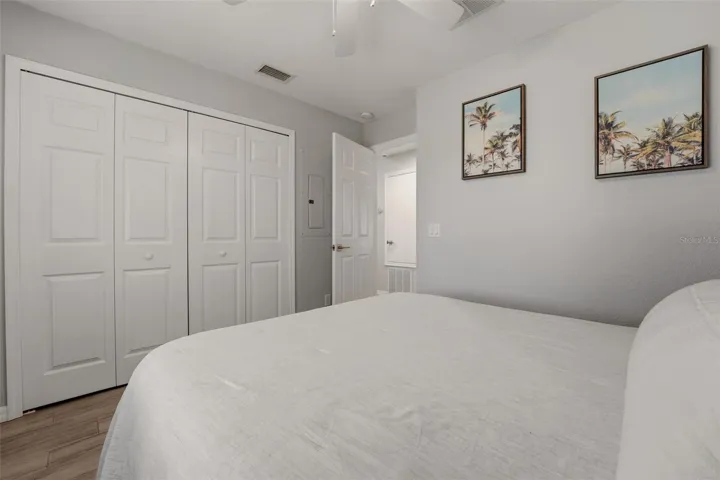 Secondary bedroom with closet storage
