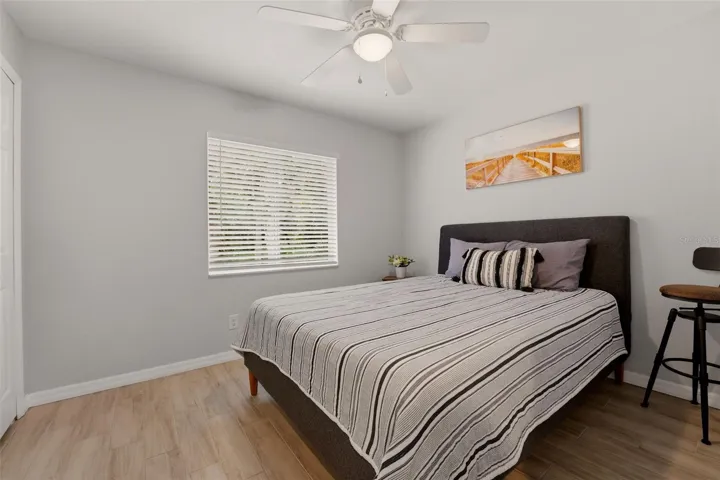 Third bedroom with neutral finishes