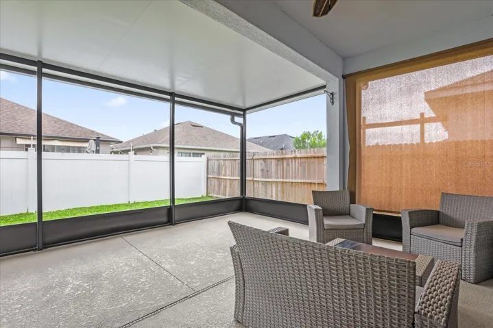 Extended Screened in patio
