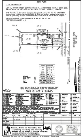 140 Brinsmead Road Preliminary Plot Plan