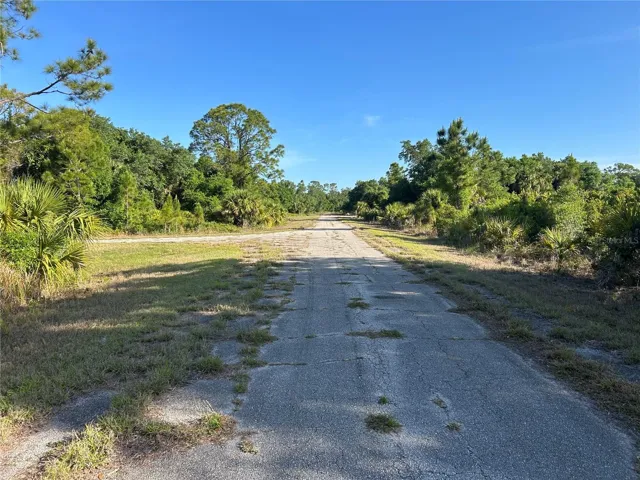 View down the street on the left side