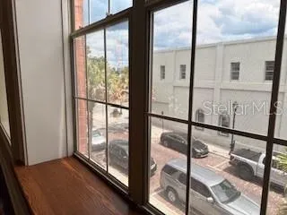 Window view of downtown