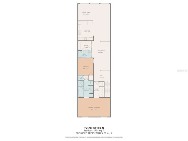 approximate sketch of the floor plan