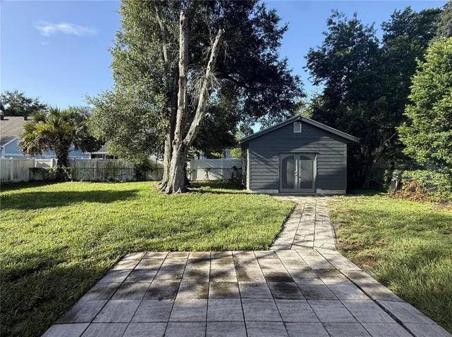 Backyard + Spacious Detached Shed