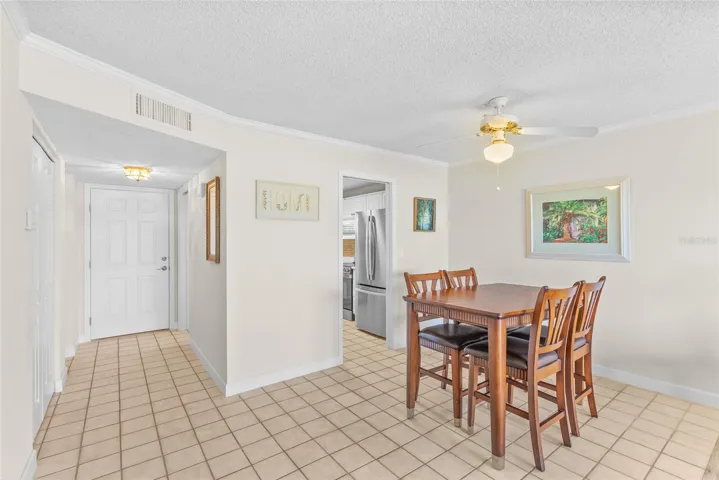 Dining area is just off of the kitchen.