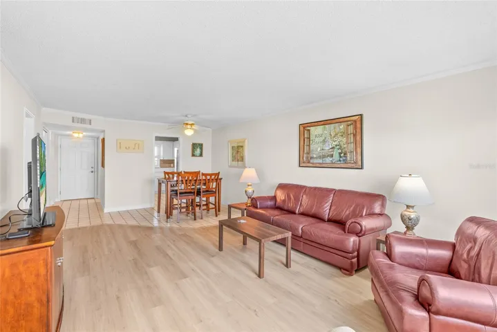 Beautiful tile and decorative wood floors.