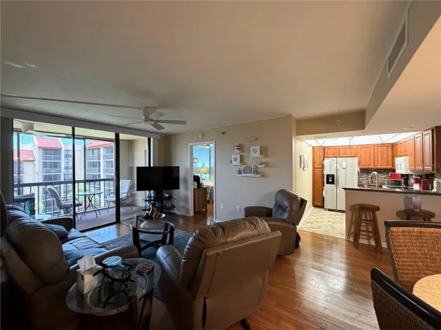 Living Room back view kitchen
