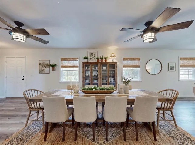 Dining Room Virtually staged