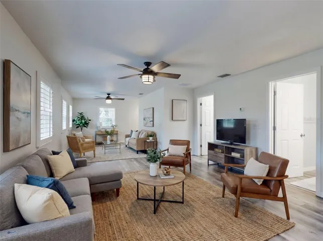 Formal Living area virtually staged