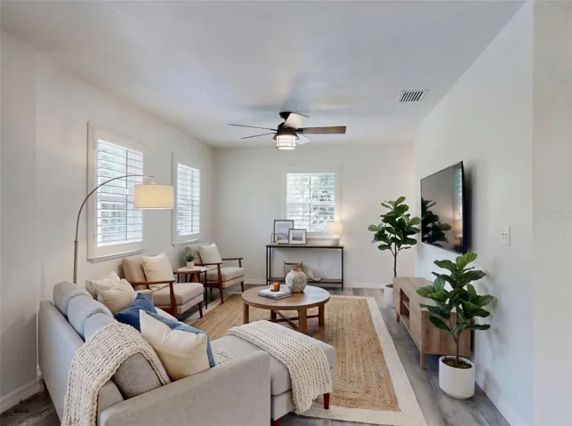 Virtually Staged Family Room