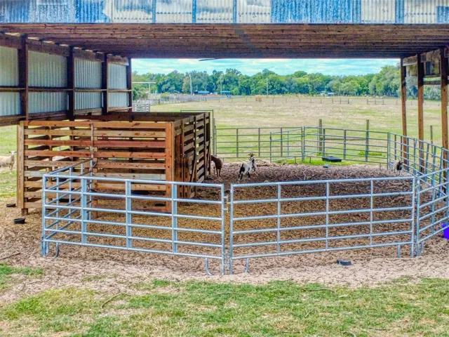 HORSE STALLS IN THE POLE BARN