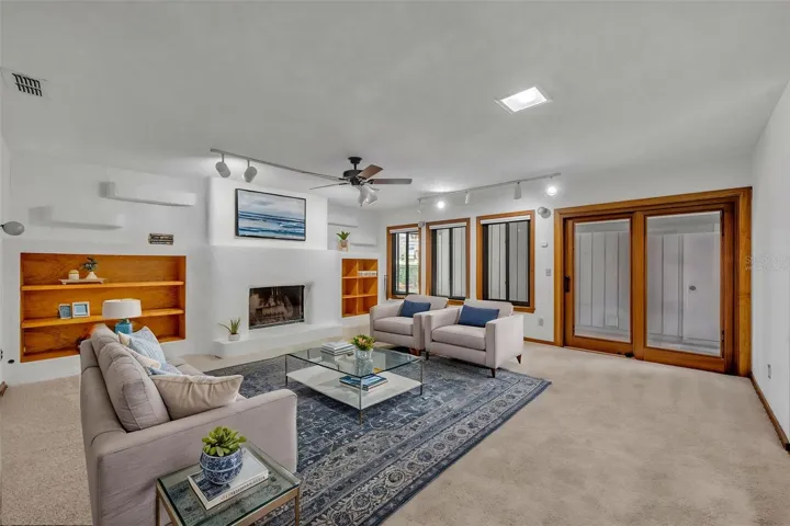 Virtually staged Family Room